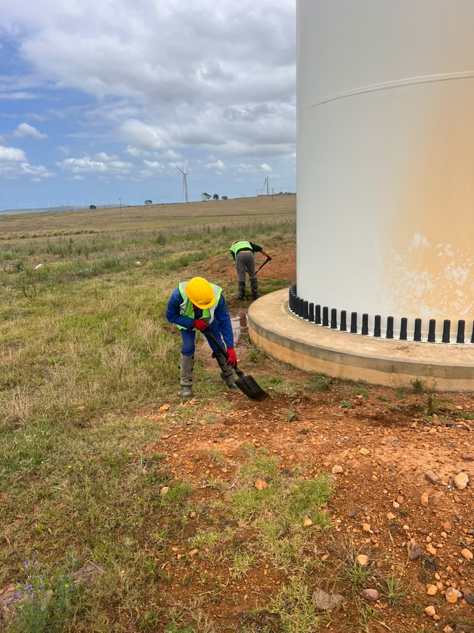 Grounds maintenance by the Zumbe Services team